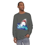 Great White Shark Rise Cartoon Long Sleeve T-Shirt Great White Shark Rise Cartoon Long Sleeve T-Shirt