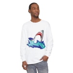 Great White Shark Rise Cartoon Long Sleeve T-Shirt Great White Shark Rise Cartoon Long Sleeve T-Shirt
