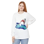 Great White Shark Rise Cartoon Long Sleeve T-Shirt Great White Shark Rise Cartoon Long Sleeve T-Shirt