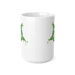 Green Inverted Spotted Pentagram Coffee Mug