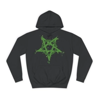 Green Inverted Spotted Pentagram Hoodie