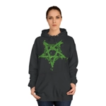 Green Inverted Spotted Pentagram Hoodie