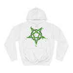 Green Inverted Spotted Pentagram Hoodie