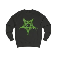 Green Inverted Spotted Pentagram Sweatshirt