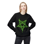 Green Inverted Spotted Pentagram Sweatshirt