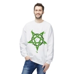 Green Inverted Spotted Pentagram Sweatshirt