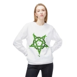 Green Inverted Spotted Pentagram Sweatshirt