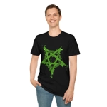 Green Inverted Spotted Pentagram T-Shirt