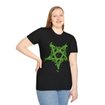 Green Inverted Spotted Pentagram T-Shirt