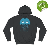 Grumpy Blue Jellyfish Hoodie
