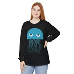 Grumpy Blue Jellyfish Long Sleeve T-Shirt Grumpy Blue Jellyfish Long Sleeve T-Shirt