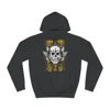 Vintage Grunge Skull Wings Yellow Lace Graffiti Hoodie