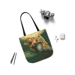 Guardian Angel And Baby Jesus Shoulder Tote Bag