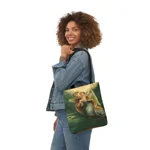 Guardian Angel And Baby Jesus Shoulder Tote Bag