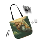 Guardian Angel And Baby Jesus Shoulder Tote Bag