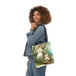 Guardian Angel And Girl Shoulder Tote Bag