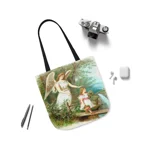 Guardian Angel And Girl Shoulder Tote Bag
