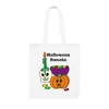 Halloween Sweets Skull Pumpkin Trick Or Treat Cotton Tote Shopping Bag