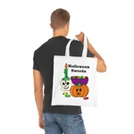Halloween Sweets Skull Pumpkin Trick Or Treat Cotton Tote Shopping Bag