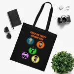 Halloween Trick Or Treat Goodie Bag Cute Monster Squad Cotton Tote Shopping Bag