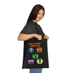 Halloween Trick Or Treat Goodie Bag Cute Monster Squad Cotton Tote Shopping Bag