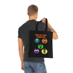 Halloween Trick Or Treat Goodie Bag Cute Monster Squad Cotton Tote Shopping Bag