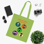 Halloween Trick Or Treat Goodie Bag Cute Monster Squad Cotton Tote Shopping Bag