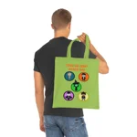 Halloween Trick Or Treat Goodie Bag Cute Monster Squad Cotton Tote Shopping Bag