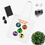 Halloween Trick Or Treat Goodie Bag Cute Monster Squad Cotton Tote Shopping Bag
