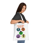 Halloween Trick Or Treat Goodie Bag Cute Monster Squad Cotton Tote Shopping Bag