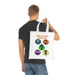 Halloween Trick Or Treat Goodie Bag Cute Monster Squad Cotton Tote Shopping Bag