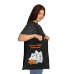 Halloween Trick Or Treat Goodie Bag Ghost Pumpkin Cotton Tote Shopping Bag