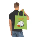 Halloween Trick Or Treat Goodie Bag Ghost Pumpkin Cotton Tote Shopping Bag