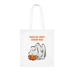 Halloween Trick Or Treat Goodie Bag Ghost Pumpkin Cotton Tote Shopping Bag