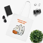 Halloween Trick Or Treat Goodie Bag Ghost Pumpkin Cotton Tote Shopping Bag