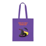 Halloween Trick Or Treat Goodie Bag Witches Hat Broom Cotton Tote Shopping Bag