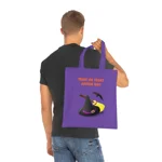 Halloween Trick Or Treat Goodie Bag Witches Hat Broom Cotton Tote Shopping Bag