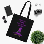 Halloween Trick or Treat Shy Wizard Cotton Tote Shopping Bag