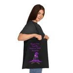 Halloween Trick or Treat Shy Wizard Cotton Tote Shopping Bag