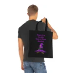 Halloween Trick or Treat Shy Wizard Cotton Tote Shopping Bag