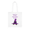 Halloween Trick or Treat Shy Wizard Cotton Tote Shopping Bag