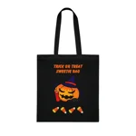 Halloween Trick Or Treat Sweetie Bag Pumpkin Spider Cotton Tote Shopping Bag