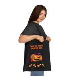 Halloween Trick Or Treat Sweetie Bag Pumpkin Spider Cotton Tote Shopping Bag