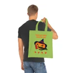 Halloween Trick Or Treat Sweetie Bag Pumpkin Spider Cotton Tote Shopping Bag