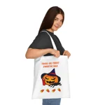 Halloween Trick Or Treat Sweetie Bag Pumpkin Spider Cotton Tote Shopping Bag
