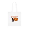 Halloween Trick Or Treat Sweetie Bag Witches Hat Pumpkin Cotton Tote Shopping Bag