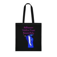 Halloween Trick Or Treat Sweets Only Wizard Cotton Tote Shopping Bag