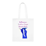 Halloween Trick Or Treat Sweets Only Wizard Cotton Tote Shopping Bag