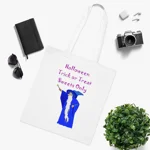 Halloween Trick Or Treat Sweets Only Wizard Cotton Tote Shopping Bag