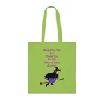 Halloween Trick or Treat Witch Autism Shy Introvert Cotton Tote Shopping Bag